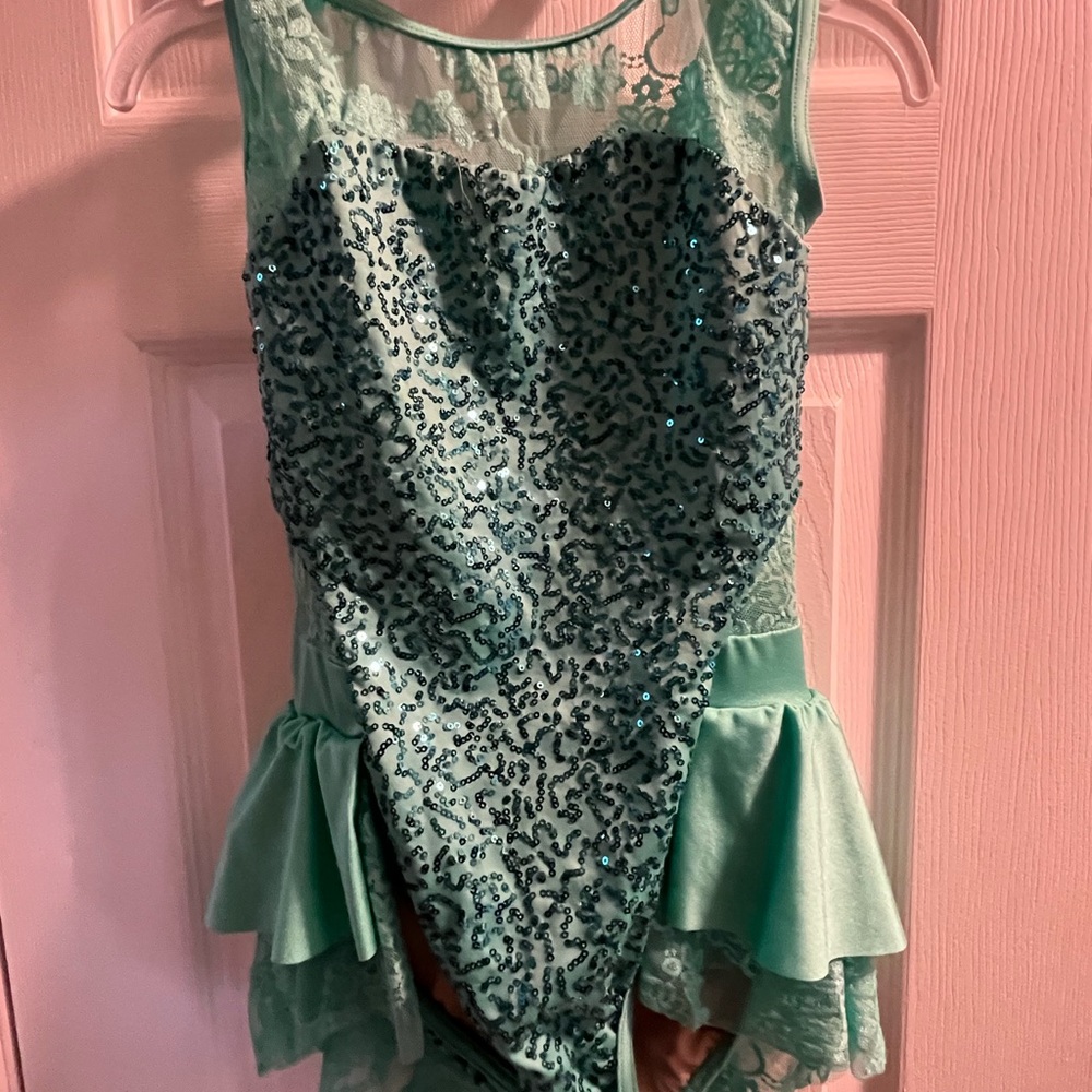 teal Acro/Jazz dance costume